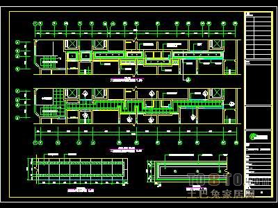 美体考究装修施工图纸、详图1套