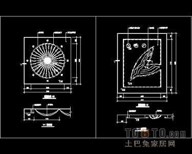 顶棚装饰设计详细图纸下载28个