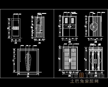 装饰门设计施工详图41个免费下载