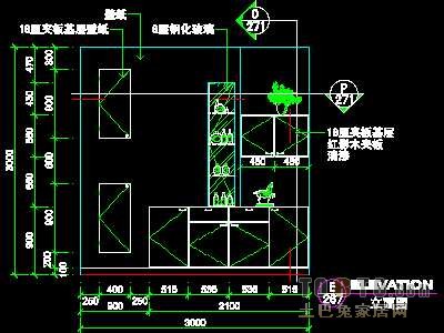 美容美发实套装修施工图纸、详图12套