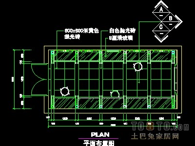 眼镜店、音像店、体育用品店实套装修施工图纸、详图1...
