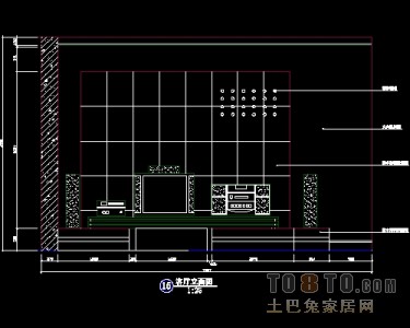 电视背景墙设计施工图免费下载22个