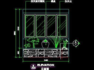 复式实例、实用本色场景cad详图素材2008090...