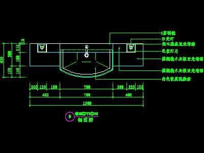 洗脸台cad图块素材15--CAD空间素材