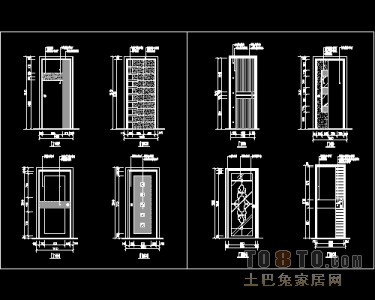 装饰门设计施工详图41个免费下载