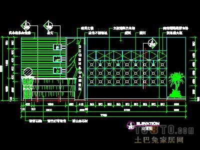 美容美发实套装修施工图纸、详图12套