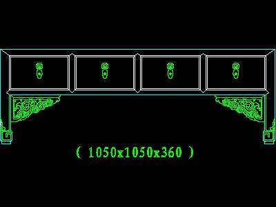 中式家具图块-cad家具图块16--CAD图块素材