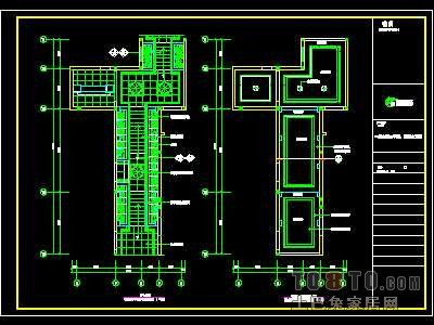 洗浴中心装修施工图纸、详图1套