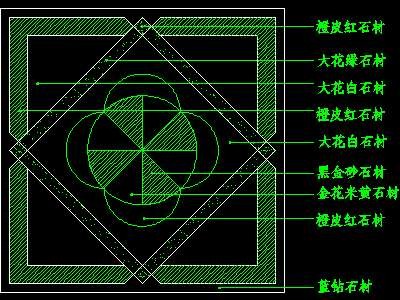 中式铺地、花街铺地、石材拼花CAD图块44--CA...
