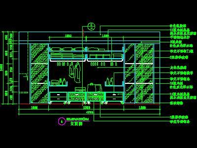 卧室CAD祥图素材36--CAD空间素材