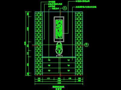 cad玄关祥图素材37--CAD空间素材