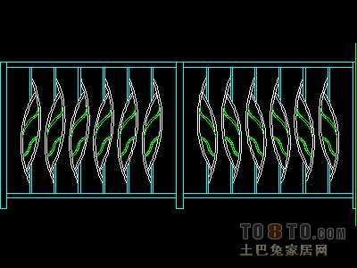 西式栏杆、现代式栏杆、铁艺栏杆图块60个