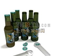 啤酒3d模型下载