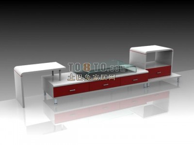 家具-电视柜2套3d模型下载
