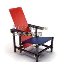 红蓝椅3d模型下载