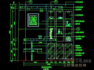 餐厅酒水柜详图13个