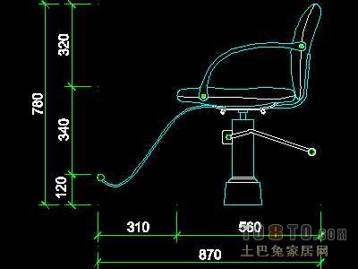 美容美发-接待台、工作台装修施工图纸、详图18套