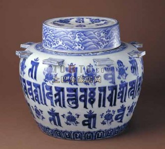 青花瓷器3d模型下载