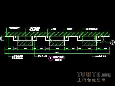 美容美发-接待台、工作台装修施工图纸、详图18套