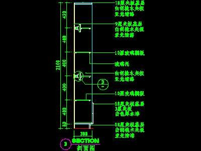 客厅装饰柜CAD详图素材37--CAD空间素材
