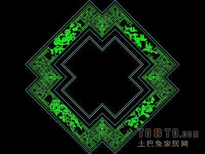 窗图块001-中式窗50个