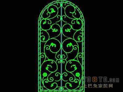 门图块004-铁艺门38个