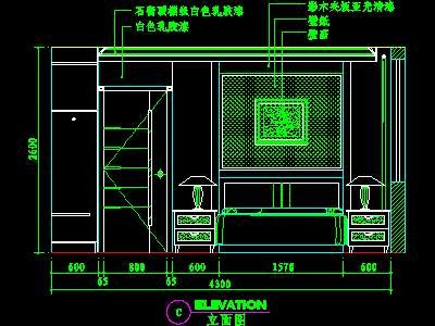 卧室CAD祥图素材9--CAD空间素材