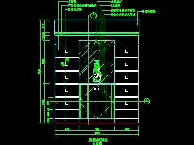 cad玄关祥图素材77--CAD空间素材