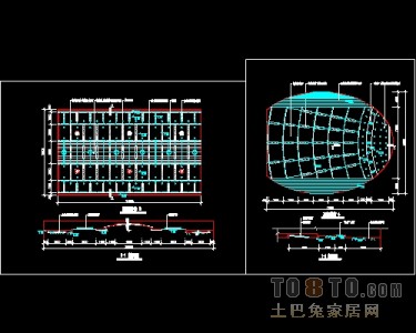 顶棚装饰设计详细图纸下载28个