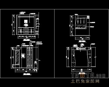 玄关，隔断装饰施工图下载28个下载
