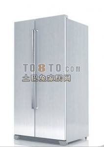 双开门冰箱3d模型下载