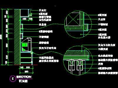 复式实例、实用本色场景cad详图素材2008090...