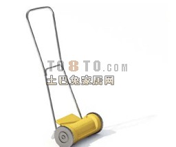 公园设施小品-除草机，割草机4套3d模型下载