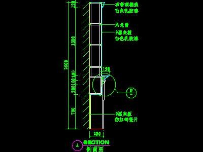 客厅装饰柜CAD详图素材79--CAD空间素材