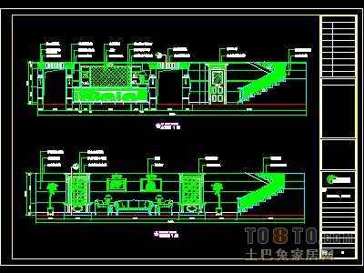 洗浴中心装修施工图纸、详图3套