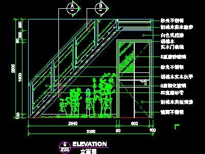 复式实例、实用本色场景cad详图素材2008090...
