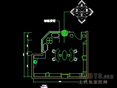 眼镜店、音像店、体育用品店实套装修施工图纸、详图1...