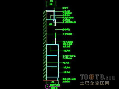 餐厅装饰柜详图14个
