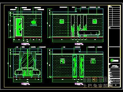 美体考究装修施工图纸、详图1套
