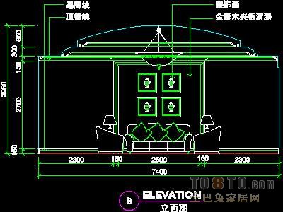 办公类实套、接待室详图4套