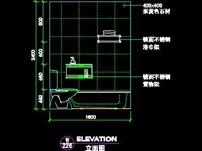 复式实例、实用本色场景cad详图素材2008090...