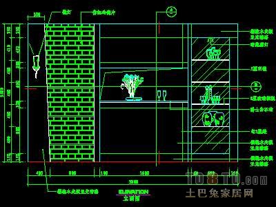 餐厅装饰柜详图14个