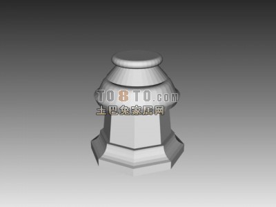 max欧式构件1703d模型下载