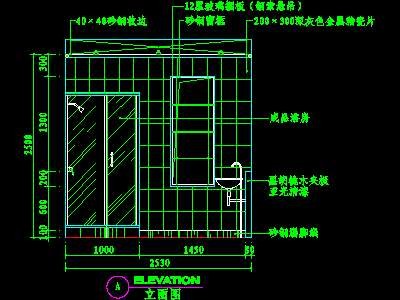 卫生间实例cad详图素材26--CAD空间素材