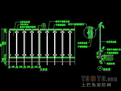 西式栏杆、现代式栏杆、铁艺栏杆图块60个