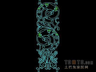 西式栏杆、现代式栏杆、铁艺栏杆图块60个