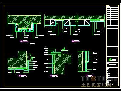 政府行政中心装修施工图纸、详图2套