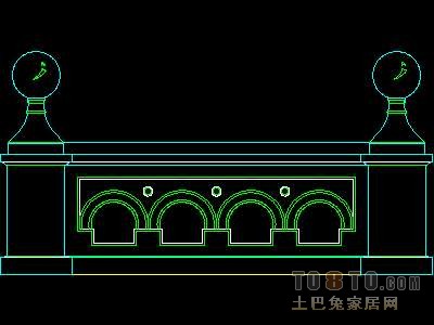 西式栏杆、现代式栏杆、铁艺栏杆图块60个