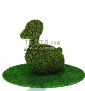 室外植物造型景观3d模型下载