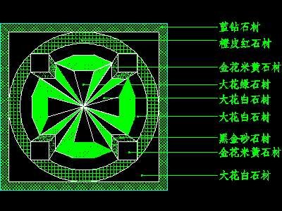 中式铺地、花街铺地、石材拼花CAD图块33--CA...